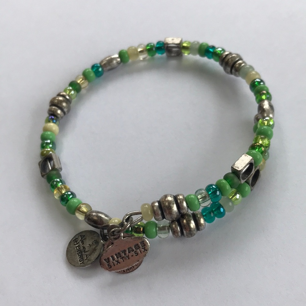 Alex and Ani beaded wrap bracelet